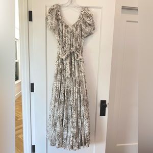 INNIKA CHOO Linen Peasant Dress